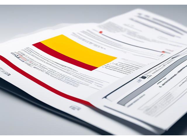 Image illustrating a Spanish contract document